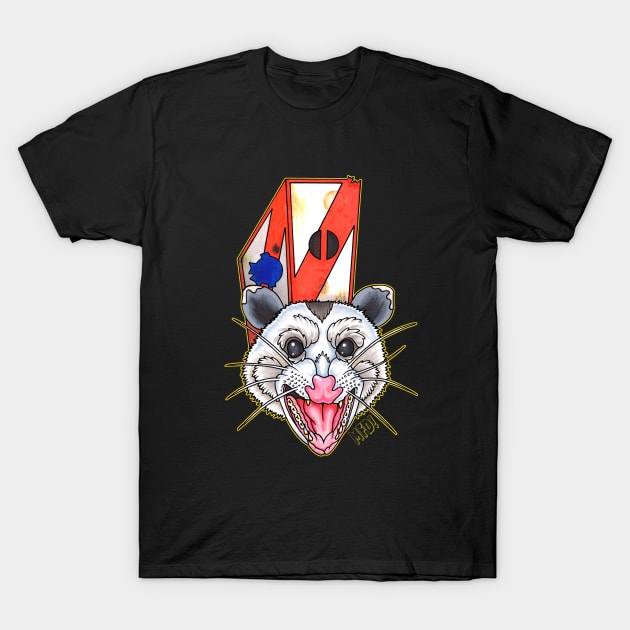 Possum Pope T-Shirt by LowbrowUnibrow